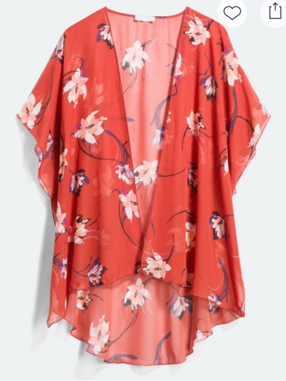Stitch Fix l Emory Park Caley Open Front Woven Kimono, 2XL
